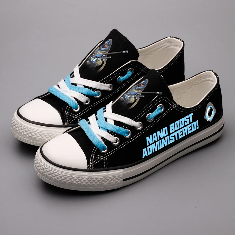 

Hip Hop Cool Game Hero Printed Canvas Shoes Unique Design Adults Shooting Game Graffiti Tenis Espadrilles Women Platform Shoes