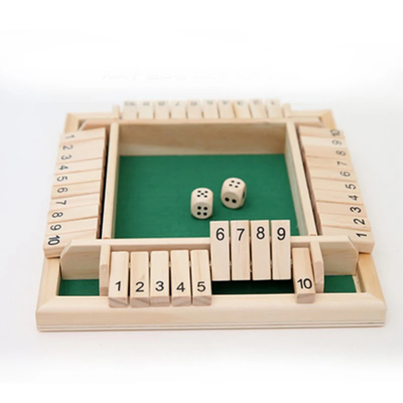 4 игрока цифровая головоломка настольная игра Shut The Box игровой набор количество питьевой игры для друзей/семьи