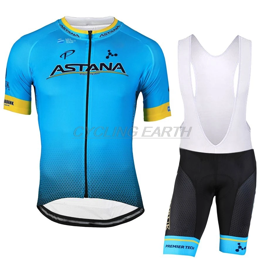 

2019 Team ASTANA Cycling Clothing Bike Jerseys Breathable Ropa Mens Bicycle Summer Pro Cycling Jerseys Gel Pad Bike Shorts