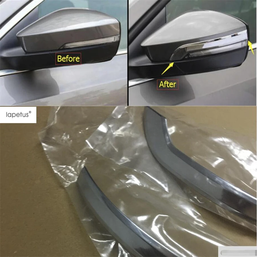 

Lapetus Accessories For Skoda Octavia MK3 A7 2015 2016 2017 Outside Rearview Mirror Decoration Strip Molding Cover Trim 2 Pcs