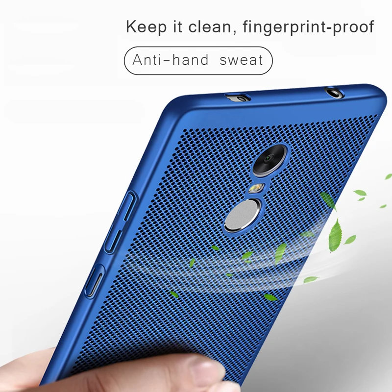 

Heat Dissipation Cover Case For Xiaomi Mi A1 5X Mi6 5 For Redmi 4X 4A 3s Note 4 5 Pro Global Note 5A Prime Y1 Phone Shell