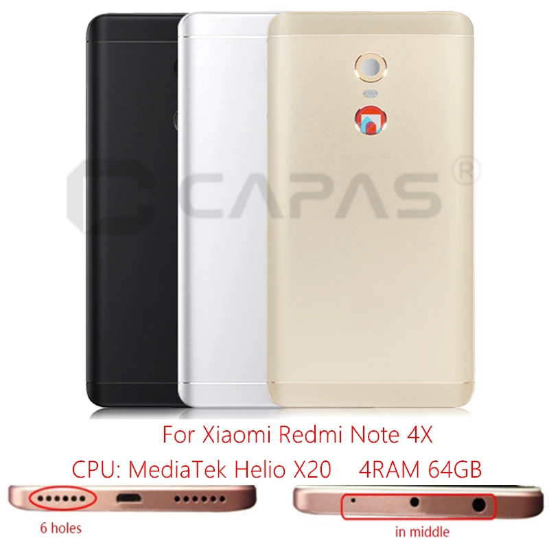 Металлическая задняя крышка батарейного отсека для Xiaomi Redmi Note 4X MTK 4 Гб + 64 ГБ