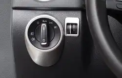 2 шт./компл. ABS хром фар переключатель украшения рамка наклейка для Tiguan 2010-2016 автомобиль-Стайлинг авто аксессуары