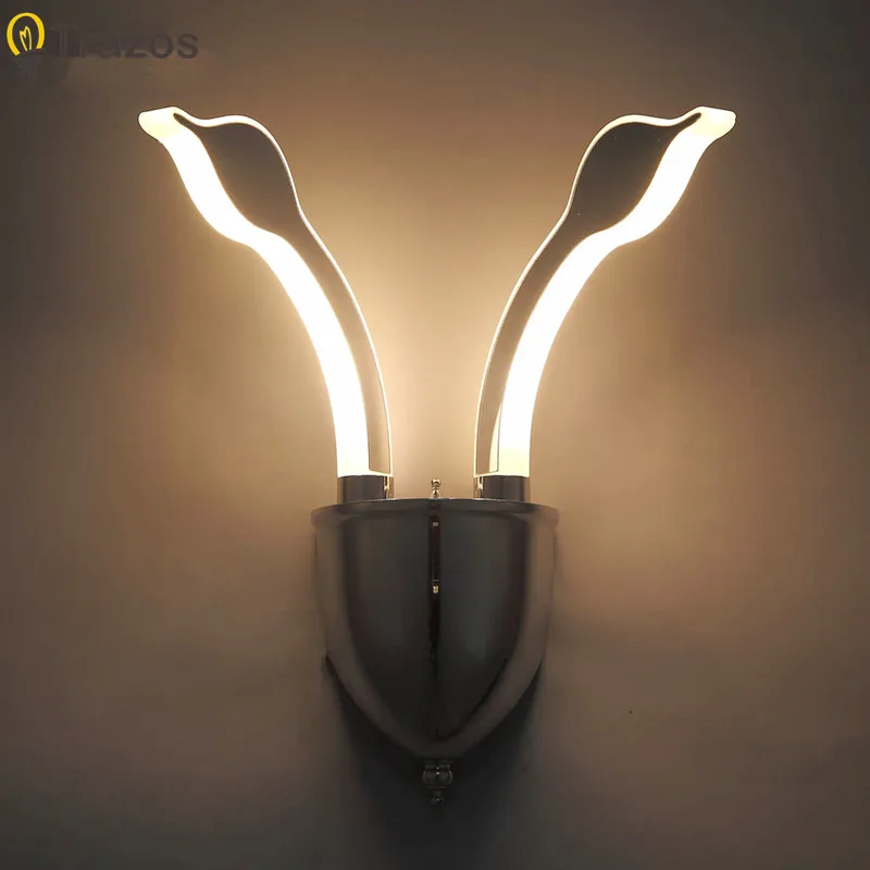 

New Modern Aluminum Warm White Wall Light For Home Lighting Decoration 6W LED Swan Shape Sconce AC LED Indoor Wall Lamp