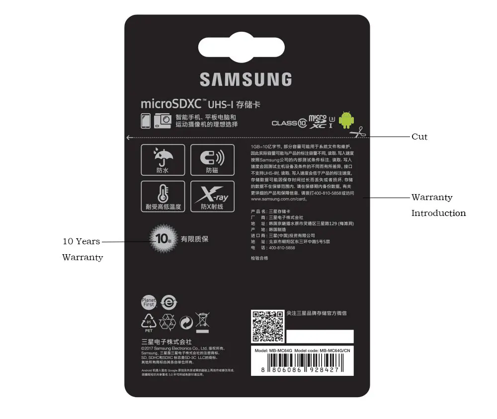 Samsung Оригинальная карта памяти EVO 32 Гб 64 Гб 128 ГБ SDHC mini Carte Memoire C10 64 Гб SDXC U3 картао SD безопасный для смартфонов/go pro