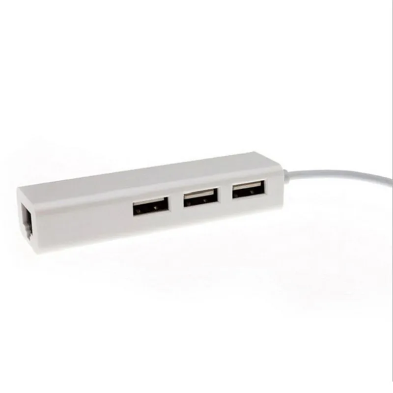 100 Мбит/с Ethernet USB с 3 портами usb хаб 2 0 RJ45 Lan сетевая карта в адаптер для концентратор