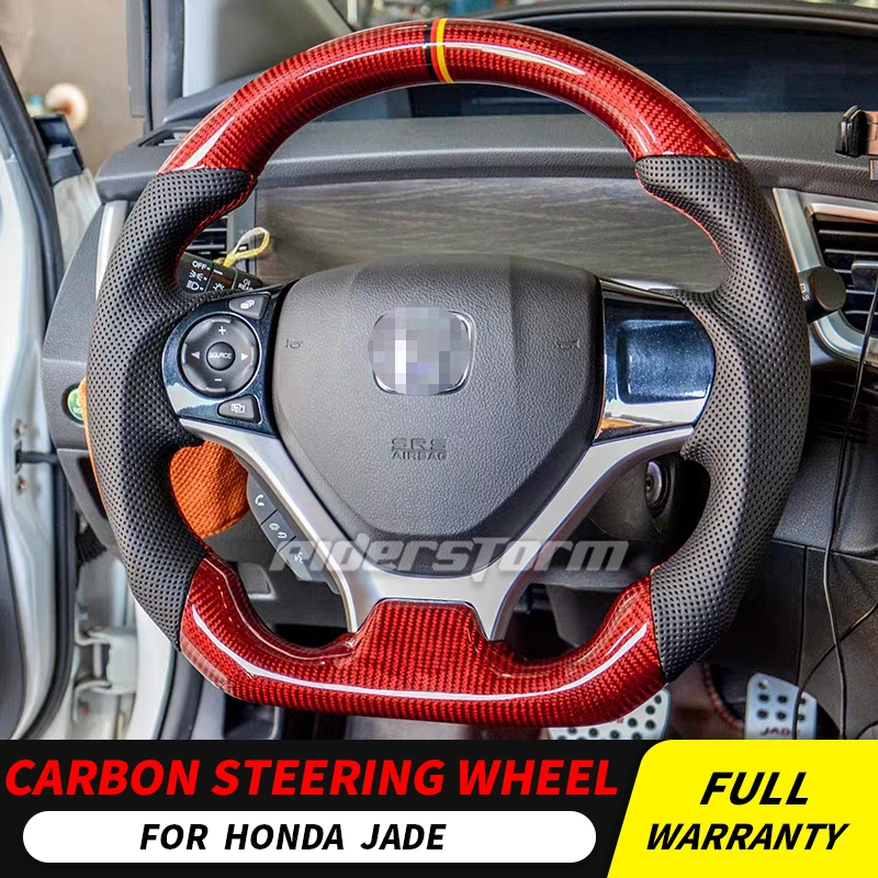 Для honda Jade рулевое колесо из углеродного волокна для универсальной замены рулевого колеса кнопка управления весло переключатель для honda Рулевое управление