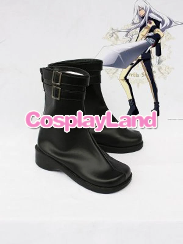 

Customize Boots Hitman Reborn Superbia Squalo Cosplay Boots Custom Any Size Anime Party Boots