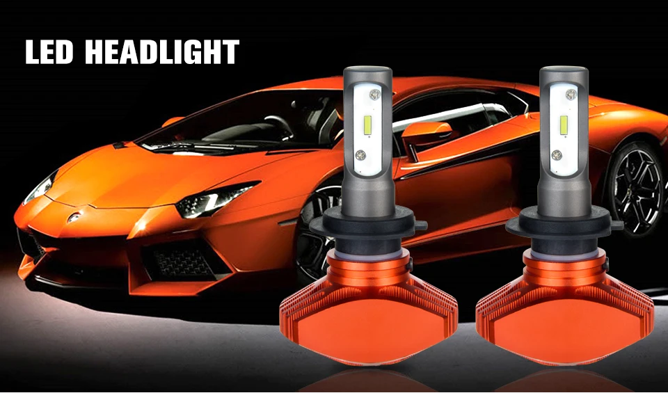 LED H7 led h4 Car Headlight H3 H8 H1 H11 luces led para auto 9005 9006 80W 8000LM 12V 24V Ampoule Kit Super Bright Fanless Beam (1)