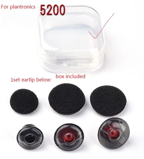 

1set. original Eartips buds gel for PLT 5200 . Fit Voyager Legend. PRO. bluetooth Voyager V5200. V5210 earbuds