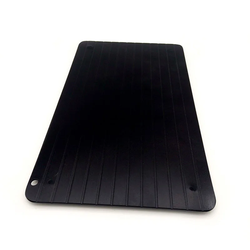1 pcs 9 Times Fast Aluminium Alloy Frozen Meat Defrost Tray Kitchen Black Rapid Thaw Tray