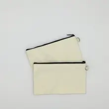 100 шт холщовые пеналы на молнии ручки мешочки хлопковая косметичка макияж сумки мобильный телефон клатч мешочек для украшений SN018