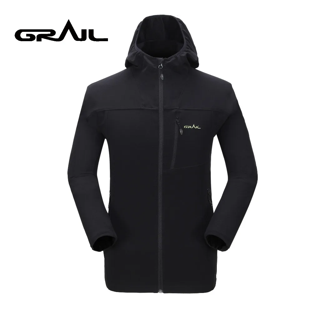 

GRAIL Softshell Waterproof Jacket Men Outdoor Sport Suit Windbreaker Turbo Skin Jacket of Male for Camping Running 3515A
