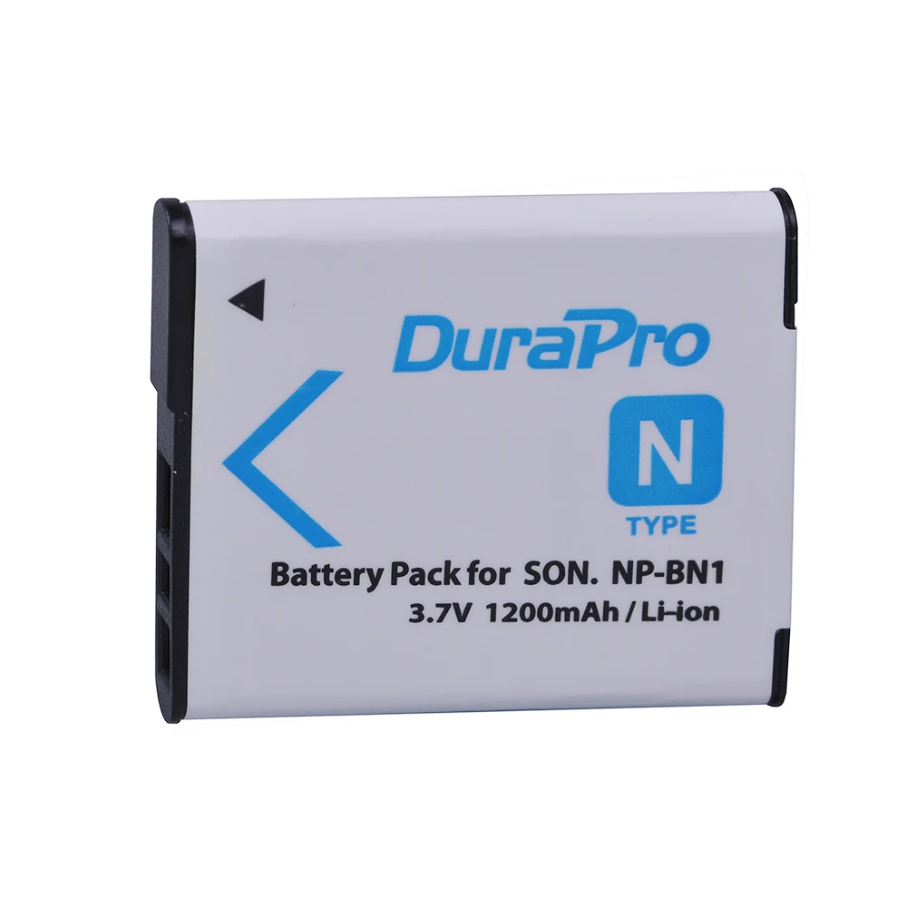 1PCS Durapro 3.7V 1000mAh NP BN1 NP BN1 NPBN1 Camera Battery Pack for Sony TX9 WX100 TX5 WX5C