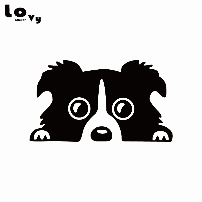 Border Collie Car Sticker Creative Cartoon Dog Puppy Vinyl Car Decal For Car Body Decoration Decal Sticker Border Colliecar Decal Sticker Aliexpress