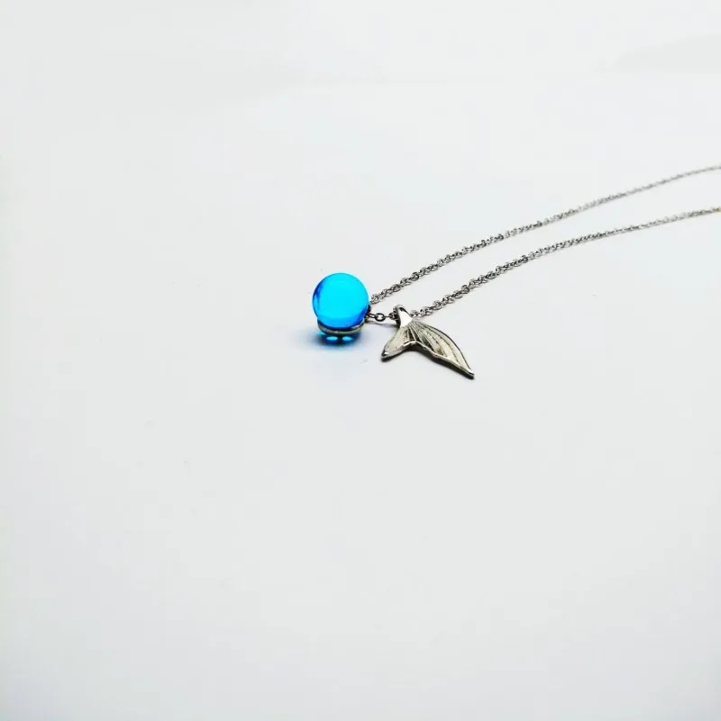 Qevila Fashion Unique Mermaid foam bubble Pendant Necklaces for Women Lover Gifts Plated S925 Silver Romantic Sexy Jewelry Gifts (9)