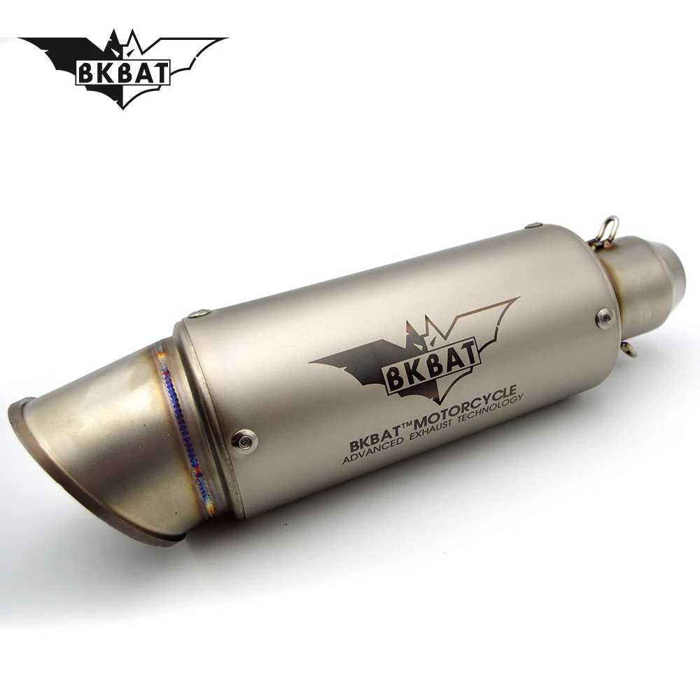 

Laser engraved moto exhaust modified projector escape muffler pipe For suzuki gsf honda cb400 aerox155 fz6 kawasaki ninja 250r