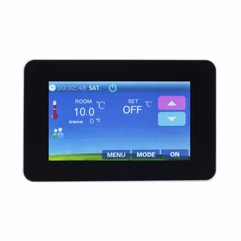

colour touch screen thermostat underfloor heating room thermostat 16A glass panel