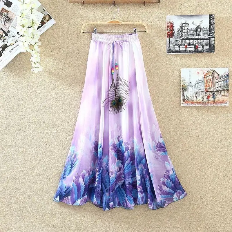 2018-Vintage-Maxi-Skirts-Women-Solid-Boho-Chiffon-Saia-Longa-Summer-Vestidos-Tulle-Casual-Bohemian-Long_Style Eighteen