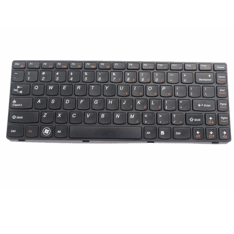 Gzeele США клавиатура для ноутбука lenovo b4310g b4302a b4450 g475ax G470 V470 B470 B490 G475 b475e v480c B480 m490 заменить английский - Цвет: Черный