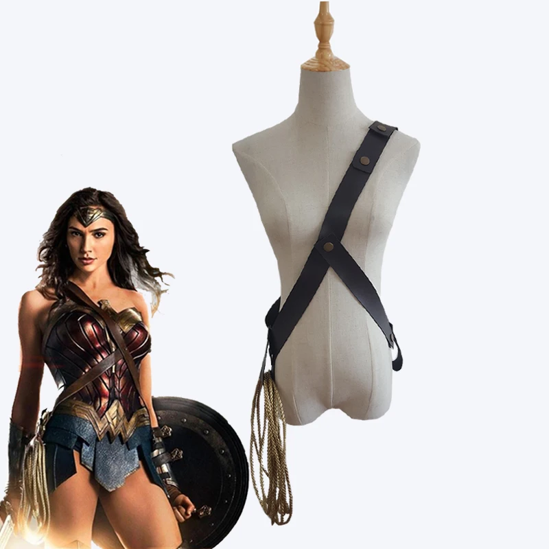 

Movie Wonder Woman Princess Diana Cosplay Props Turth Rope String With Belt Halloween Carnival Cosplay Accessories Custom Made