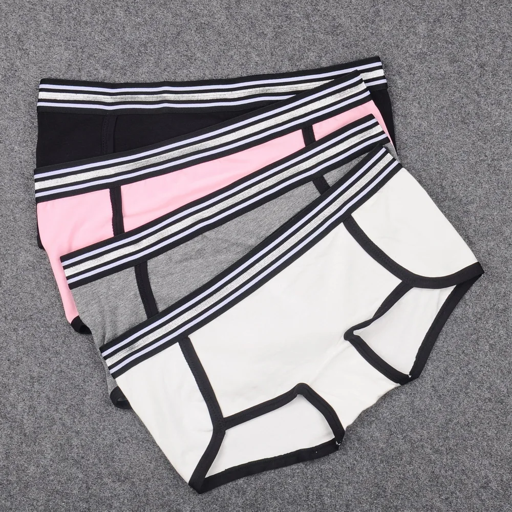 Damen Unterhose Short Panty Slip Designs Shorty Frauen Unterwäsche Schwarz Weiß