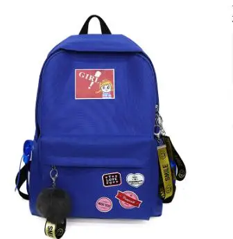 

Schoolbag female student campus canvas fashion junior high school student shoulder bag personalized backpacks