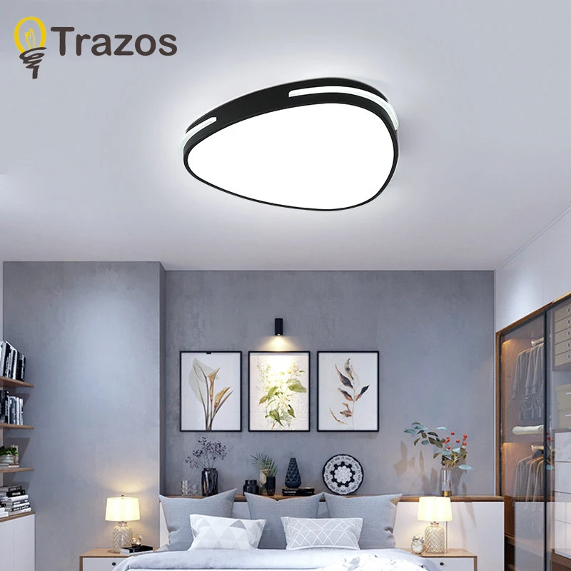 

TRAZOS LED Flush Mount Ceiling Lights, Dimmable Modern Colorful Thin Wood Lamp Panel Lighting Fixture for Living Room Bedroom