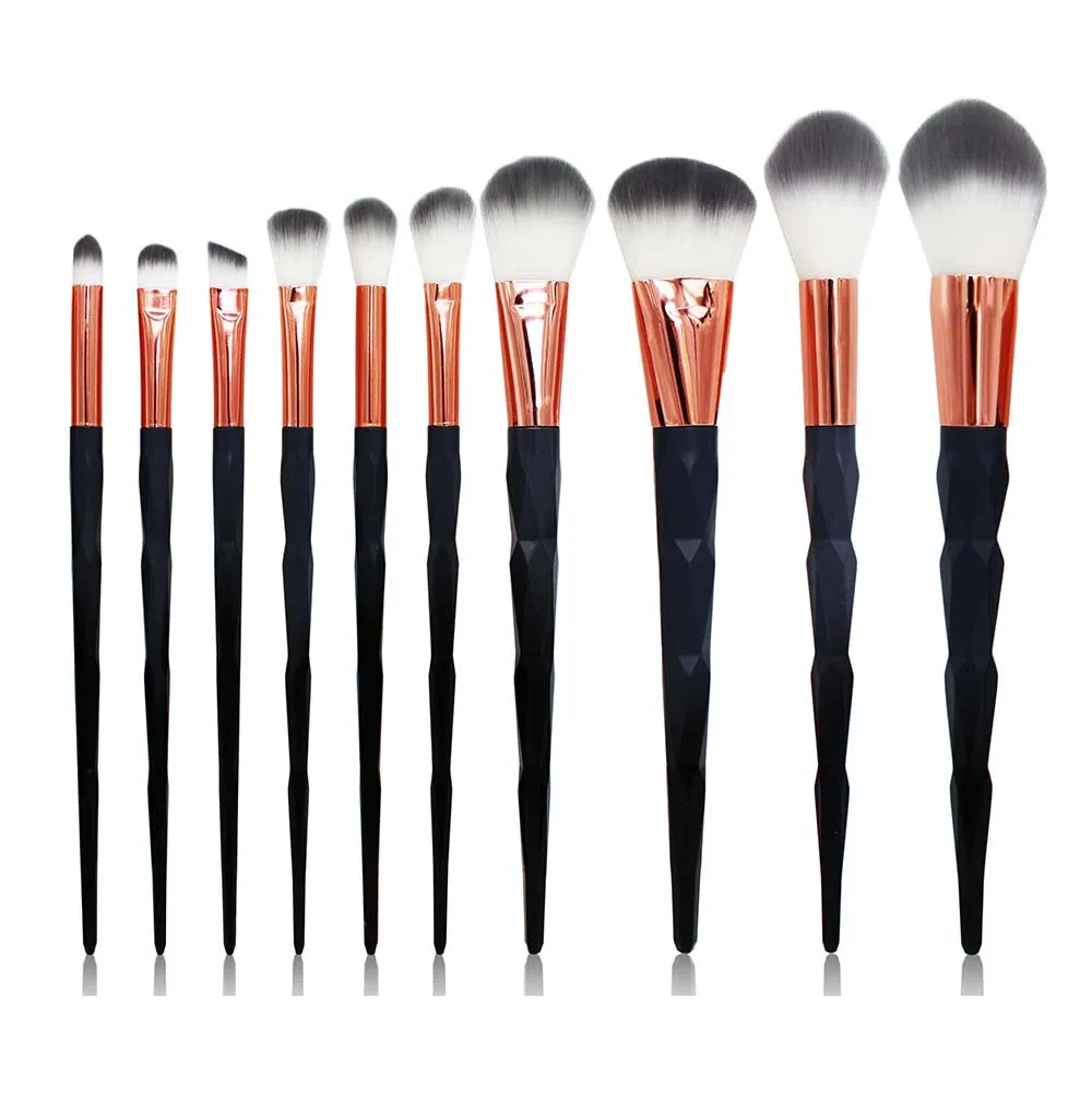 new arrive women fashion professional luxury 10PCS Makeup brush Foundation Eyebrow Eyeliner Blush Cosmetic Concealer Brushes set | Красота и