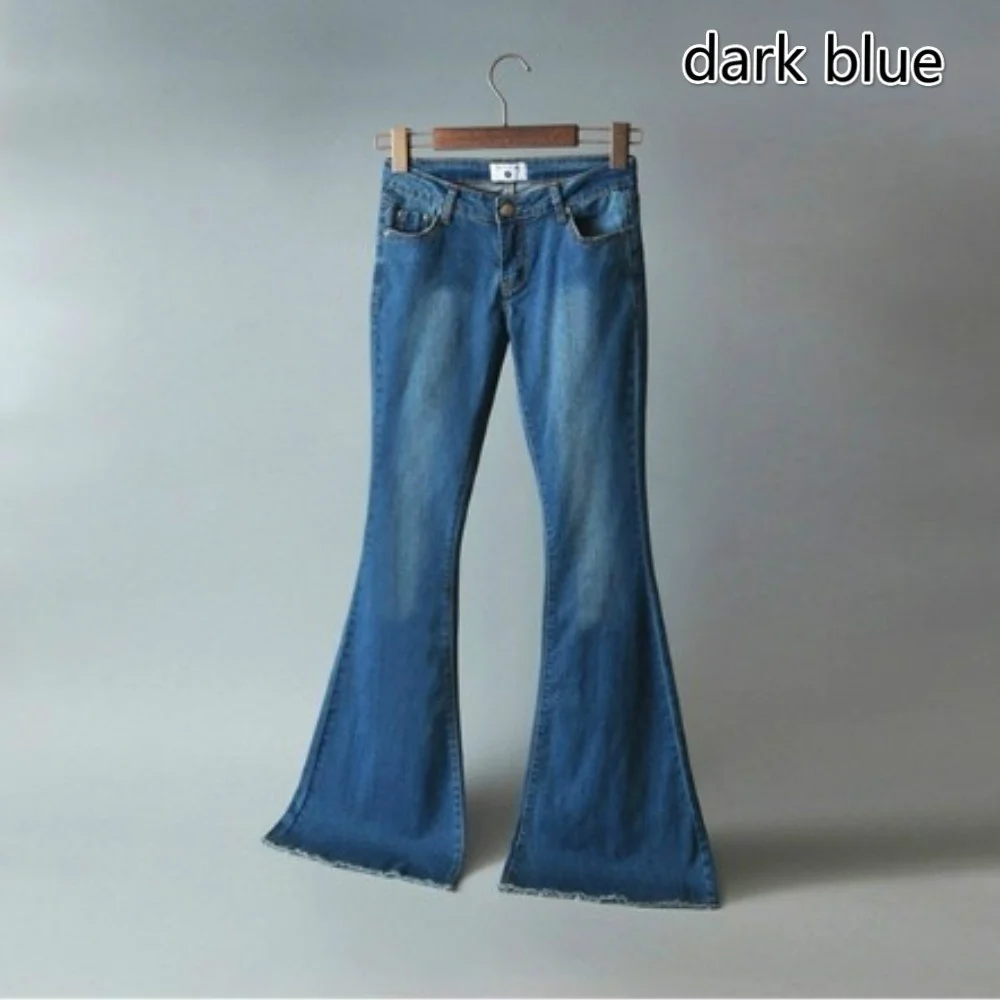 2 цвета, женская мода, средняя талия размера плюс, сексуальные широкие узкие джинсы, расклешенные джинсы, рваные джинсы для женщин, S-4XL
