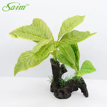 

Saim Plastic Aquarium Plants Decor Fish Tank 29cm Imitation Roots Driftwood Trunk Fish Tank Decoration for Aquarium Lanscaping