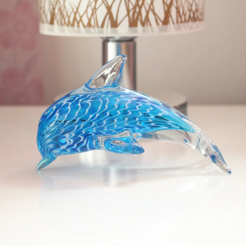 

Glass Dolphin Creative Craft Jewelry Home Living Aquarium Landscaping Decoration Birthday Gift