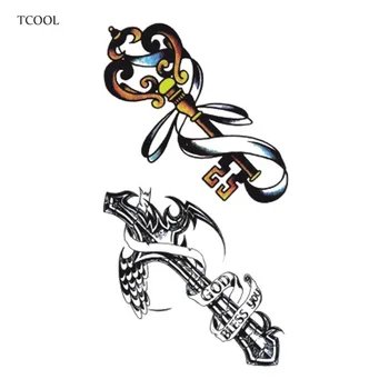

HXMAN Totem Temporary Tattoos Waterproof Women Fashion Fake Body Art Arm Tattoo Sticker 10.5X6cm Kids Hand Tatoo Paper AB-027