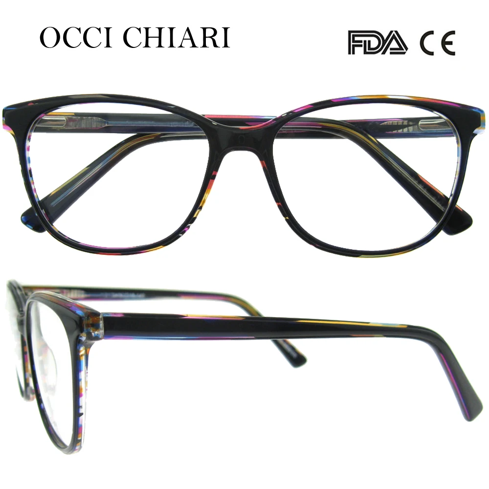 OCCI CHIARI 2018 модные ацетатные женские оптические очки оправа с полной оправой
