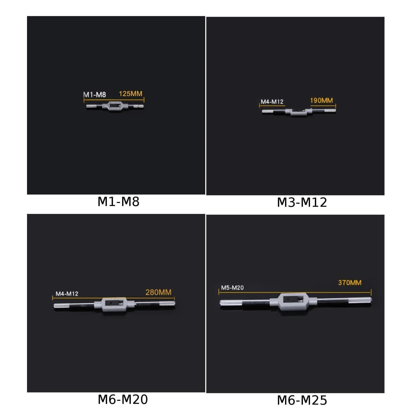 M1-M8/M3-M12/M6-M20/M6-M25 ручка крана Регулируемый расширитель нарезание резьбы разводной раздвижной гаечный ключ инструмент для дома