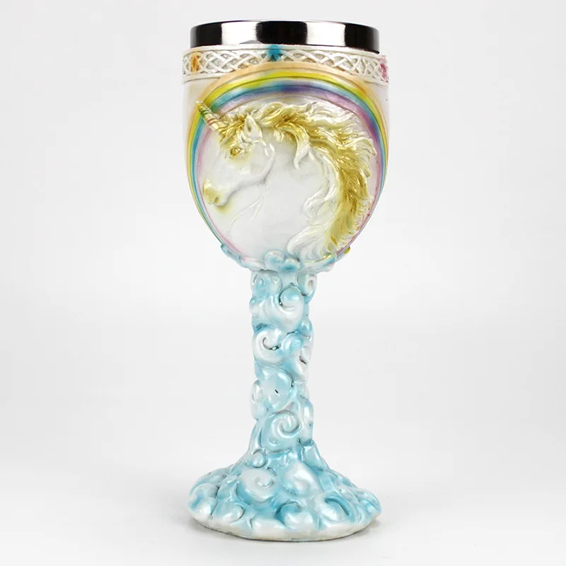 Кружка из нержавеющей стали Кубок 3D единорог кофейная пивная кружка кружки бокал для вина подарок на день рождения Хэллоуин Бар Питьевая утварь - Цвет: 16