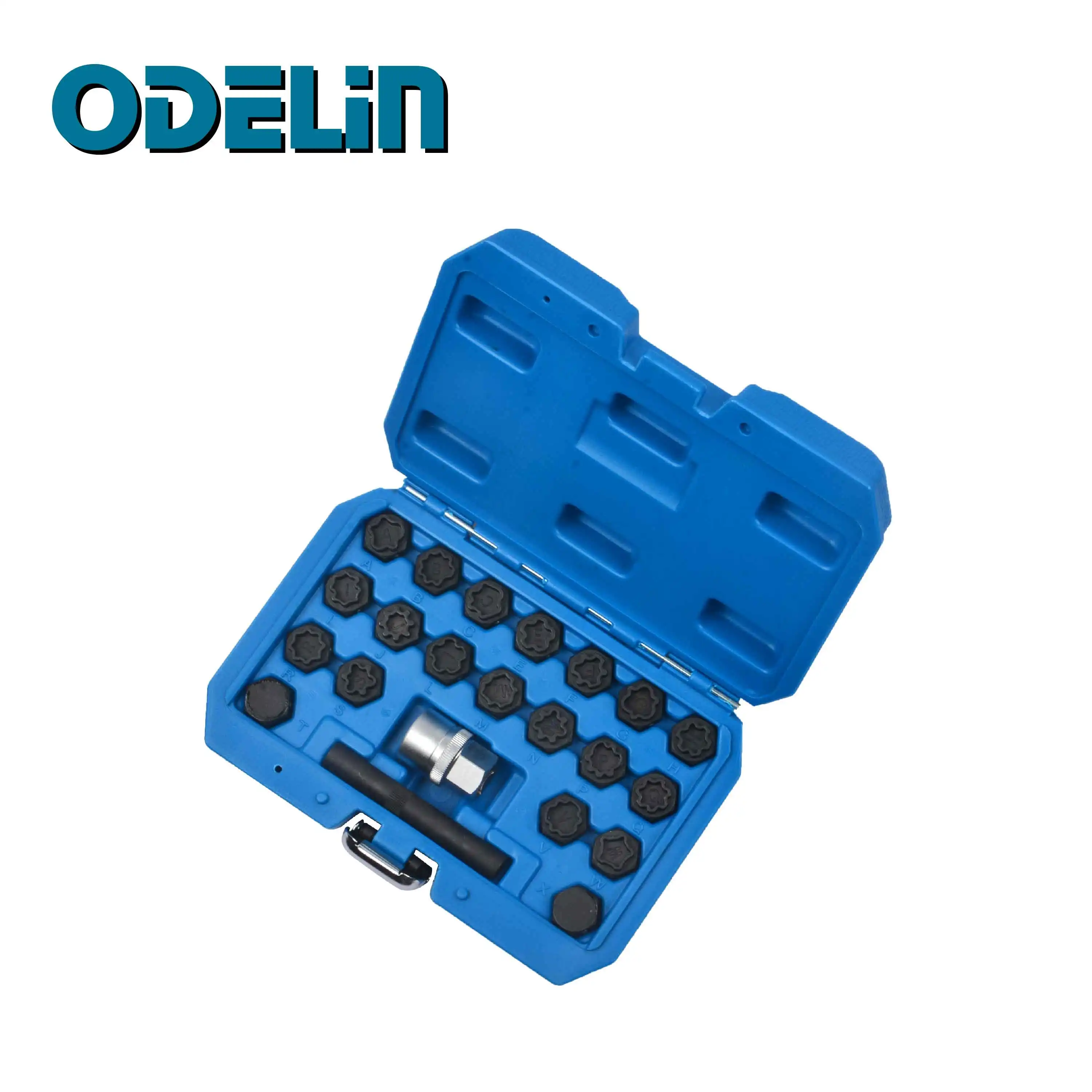 

22pcs Auto Wheel Nut Lock Key Screws Socket Set Anti-theft Removal Tool For AUDI 2002-2012