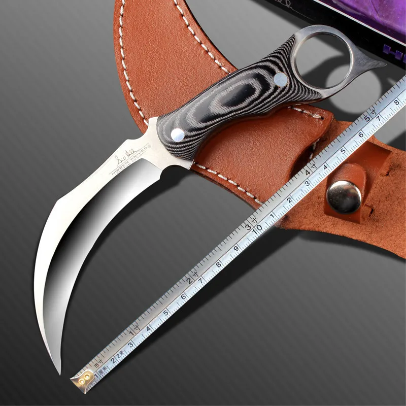 High quality army Survival knife high hardness wilderness knives essential self defense Camping