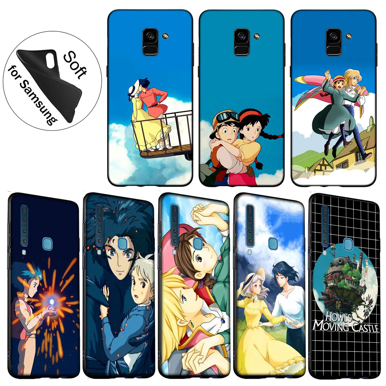 IYICAO Howl's Moving Castle Мягкий силиконовый чехол для Samsung Galaxy A6 A9 A8 A7 2018 A3 A5 2016 2017 Note 9 8 10