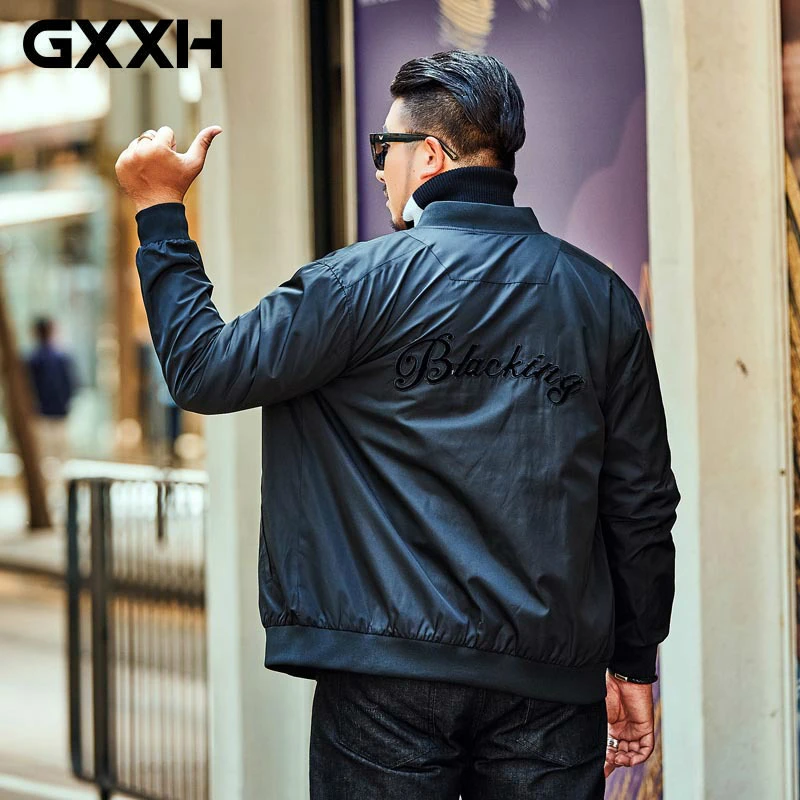 

GXXH Brand Jacket 2019 New Autumn Tide Brand Fat Big Size Men's Coat Leisure Loose Man's Plus Size Xxl-7xl Winter Jacket Clothes