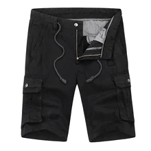 Мужские шорты Карго крутой камуфляж Лето Горячая Распродажа хлопок повседневные мужские короткие штаны Удобная брендовая одежда камуфляж мужские карго шорты