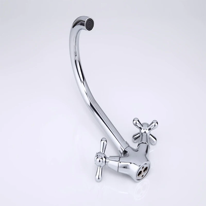 Frap New Deck Mounted Brass Torneira Cozinha Kitchen Faucets Hot and Cold Water Chrome Basin Sink Taps Mixers Dual Handle F4025