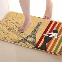 Башенный коврик для ванной комнаты, Забавный Противоскользящий коврик для ванной, занавески, аксессуары для душа, подходящая занавеска для душа