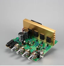 100W + 100W 2.0 Audio bordo Dell'amplificatore di Potenza HIFI stereo di amplificazione digitale riverbero microfono amplificatore Bordo Tono