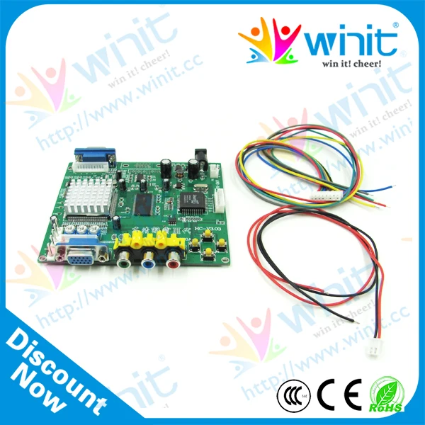 

RGB CGA EGA YUV RGBS RGBHV YPbPr Ycbcr Input to CRT LCD PDP PROJECT Monitor VGA Output Converter Game Machine Parts Arcade kits