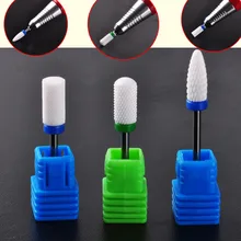 3 шт./компл. маникюрные дрели керамическая головка для стопы белый гвоздь бит дизайн ногтей электрическое сверло для салона пилка для маникюра инструмент для дизайна ногтей