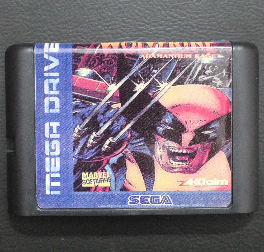 

Wolverine Adamantium Rage 16 bit MD Game Card For Sega Mega Drive For Genesis