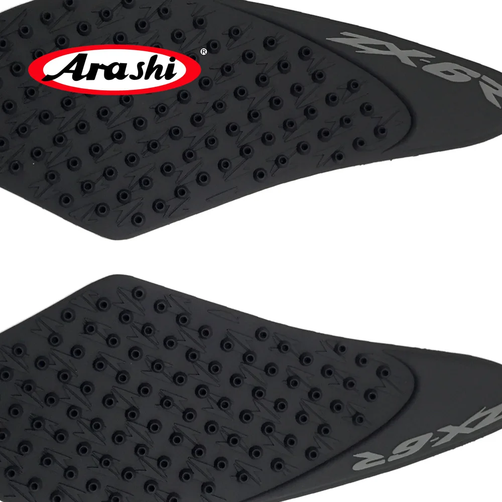 Almofadas de Tanque Par para Kawasaki Arashi Ninja 2008 Adesivos Macios Almofada Lateral Motocicleta Gás Combustível Aderência Decalques Zx-6r zx 6r 1 Zx6r 2007 4 Cheap Decalques e adesivos