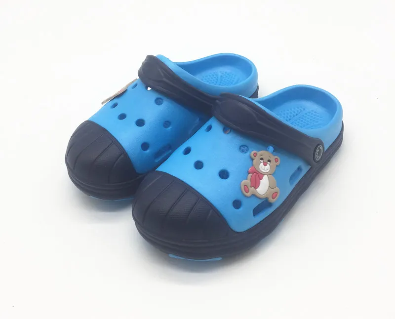 Сандалии для мальчиков ясельного возраста милый светильник CROC мюли тапочки с