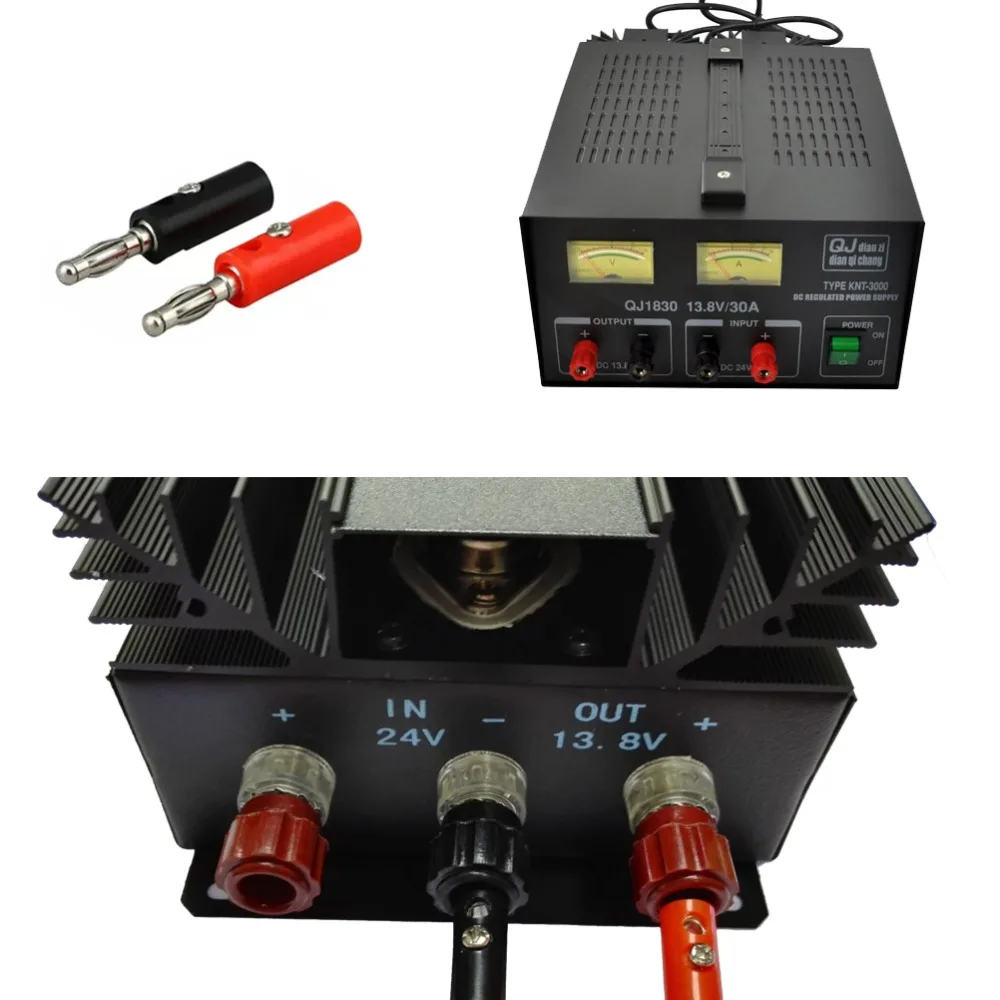10pair power multimeter test plugs for Short Wave Power Supply Cord Cable for Walkie Talkie (4)